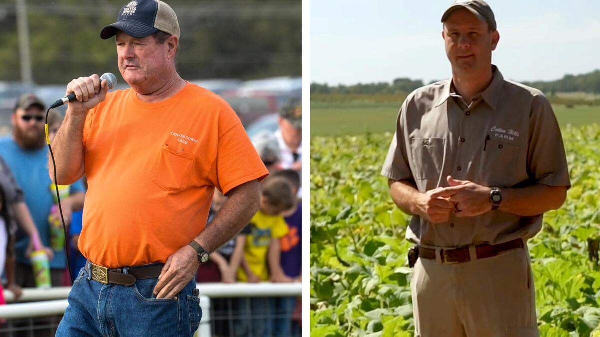 Tom Garisson, left, is helping spread the word about mental health counseling for farmers in South Carolina. J.E.B. Wilson, right, helped create the mental heal program, SC Agriwellness.