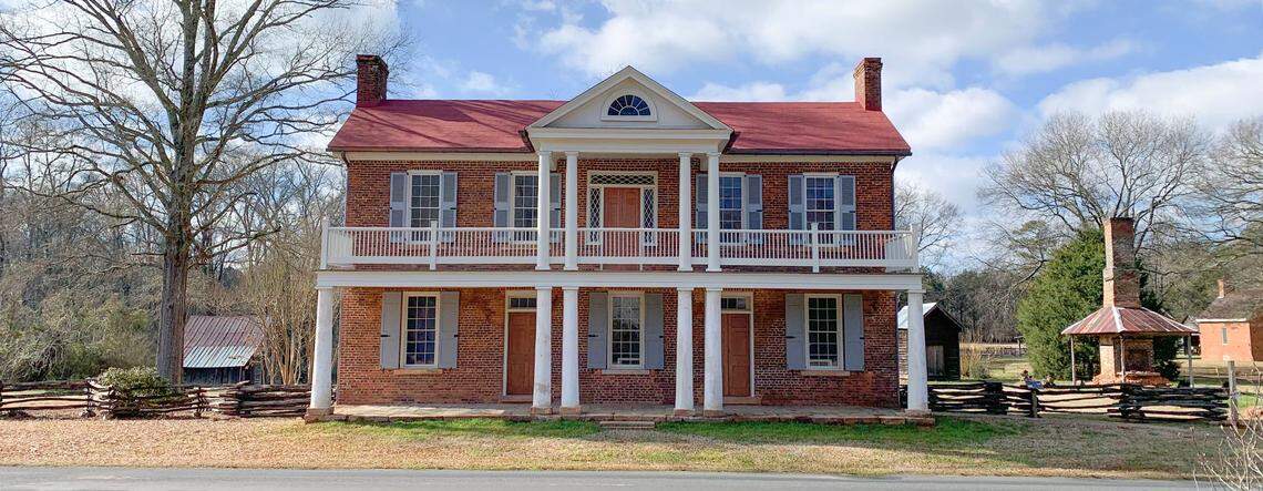 The Brick House at Historic Brattonsville photographed upon completion of the first phase of restoration in Feb. 2021.