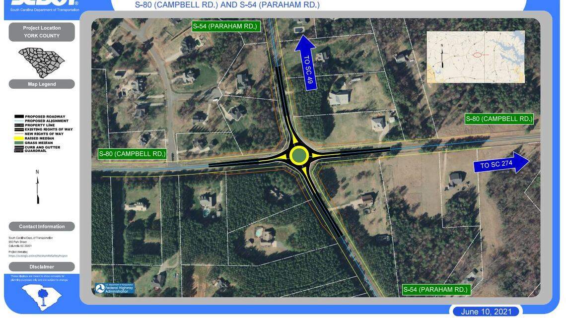 A roundabout is coming to these York County roads. But stop signs will come first
