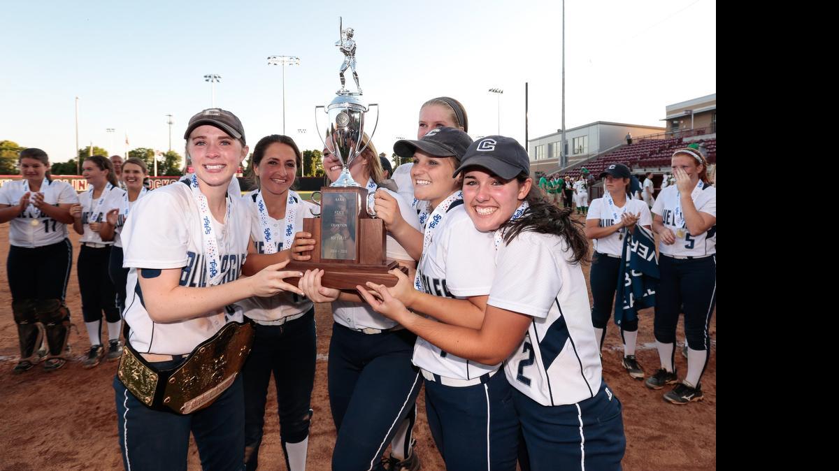 
Clover players were all smiles after beating Summerville in the AAAA softball state championship at the Carolina Softball Stadium in Columbia. 
