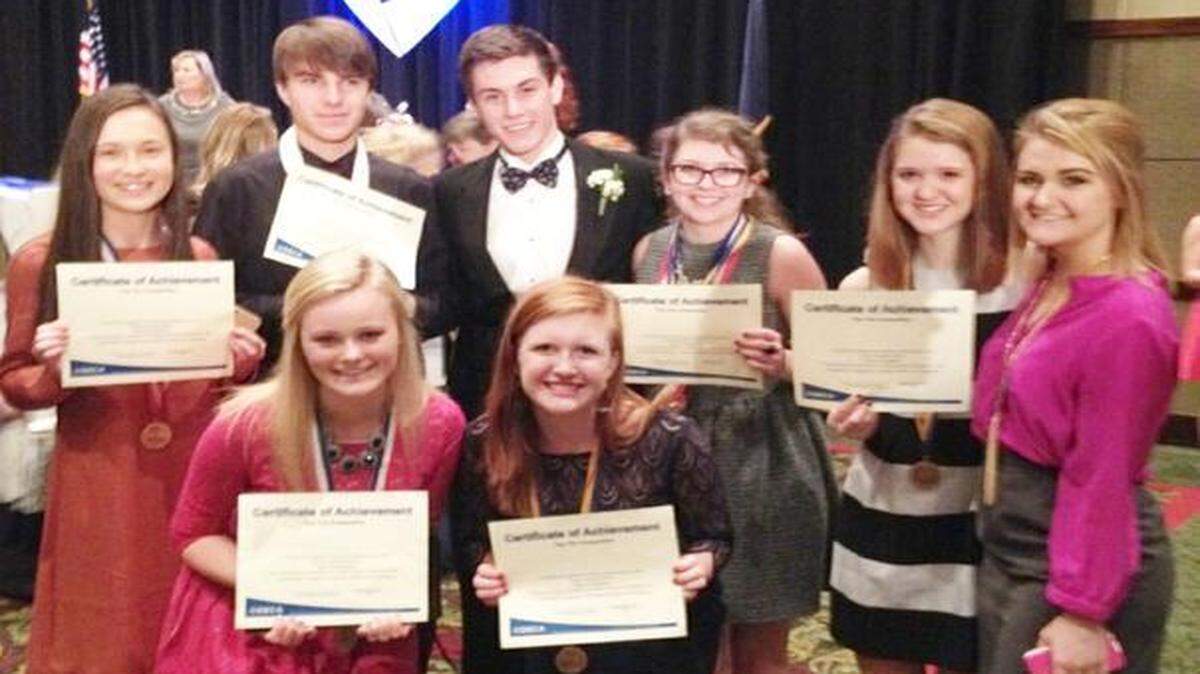 
Clover High School DECA Club members were honored at S.C. State DECA Career Development Conference in Charleston.
