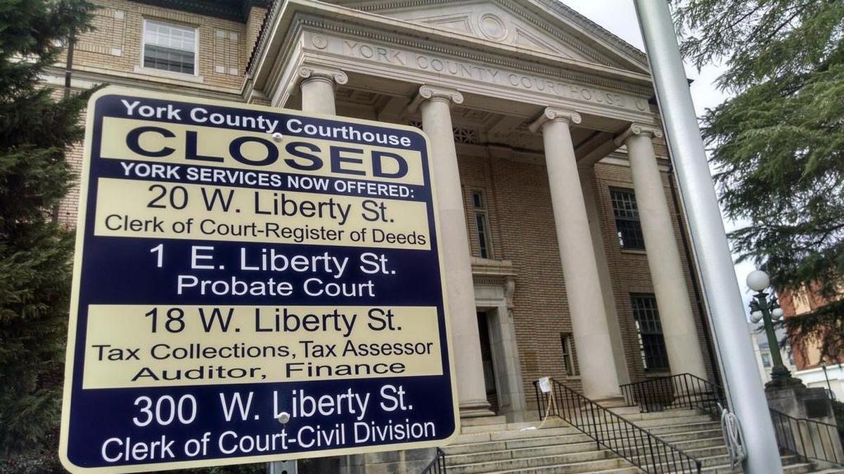 
The historic York County Courthouse has been closed for years while renovation work stalled because of cost concerns.
