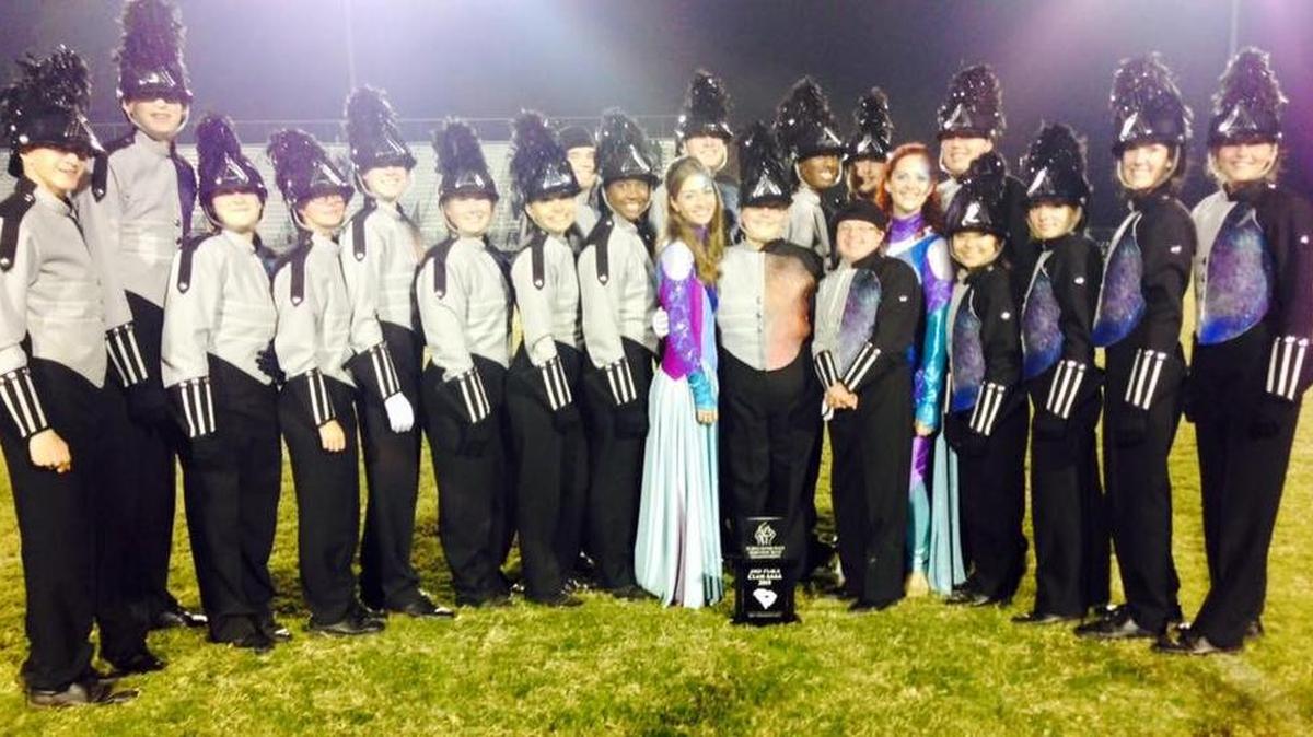 The York Comprehensive High School marching band, shown in this file photo, is a five-time state champion. This fall the band will perform a show called “Stellar.”