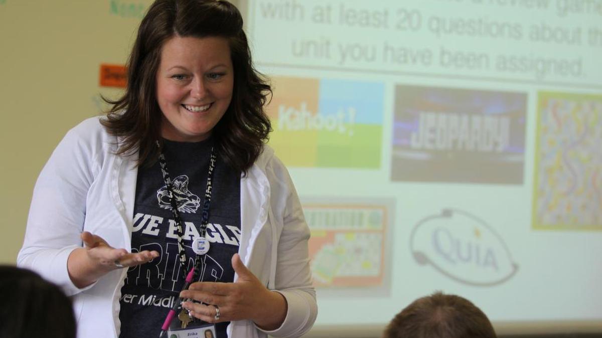 
Erika Long teaches eighth grade science at Clover Middle School.
