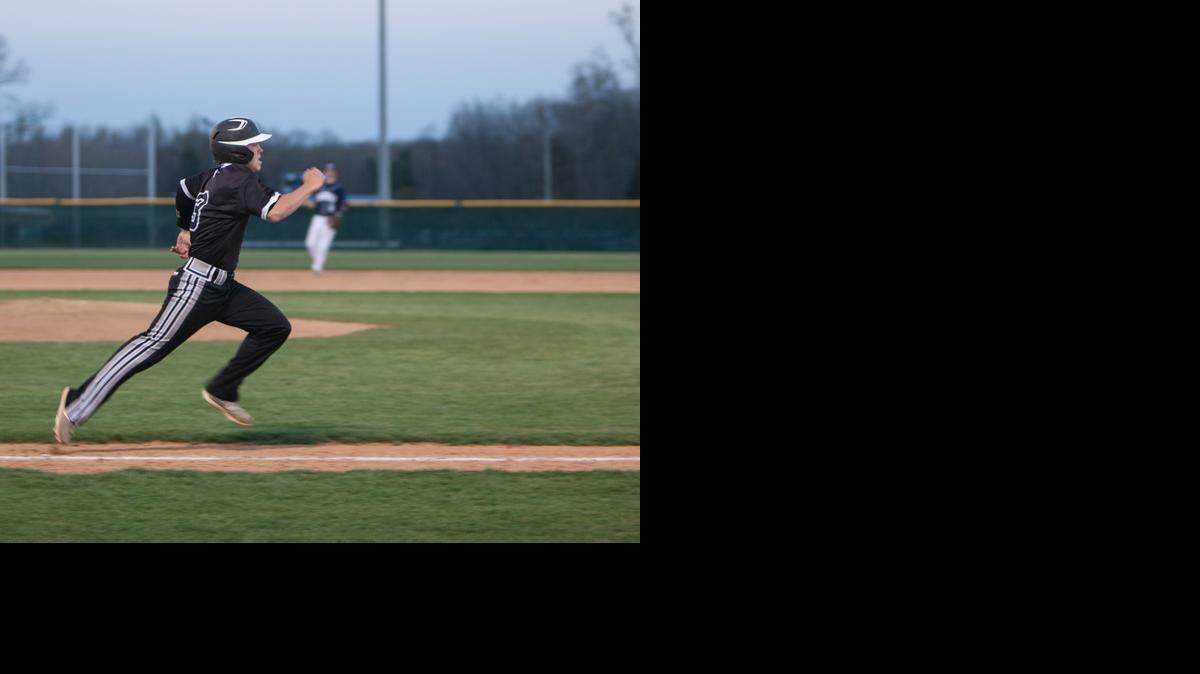 
No. 3 Adam Hoffman hits a single for York.
