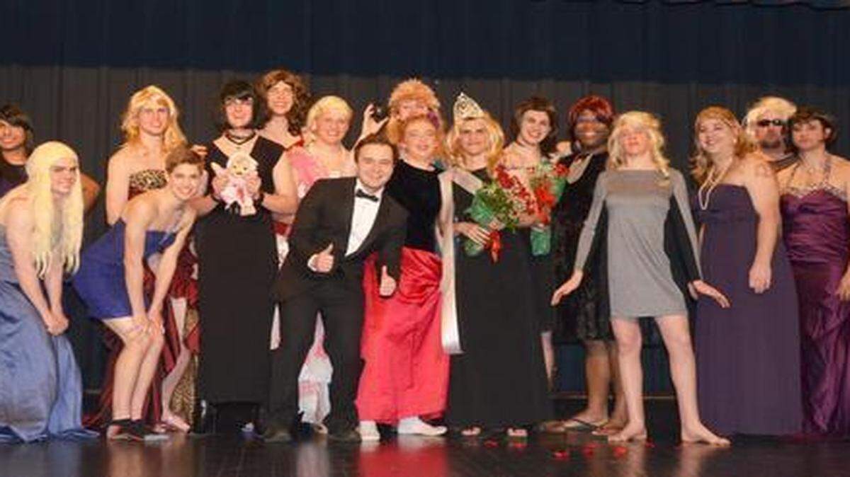 
Clover High School senior Bailey Bottini (aka Bailey Bokini) was crowned Miss Moped 2015 in the fifth annual Moped to Memphis Miss Moped Womanless Beauty Pageant for St. Jude Children’s Hospital. Runner-up was senior Laird Curtin (aka Miss Jamie Lynn Curtin).
