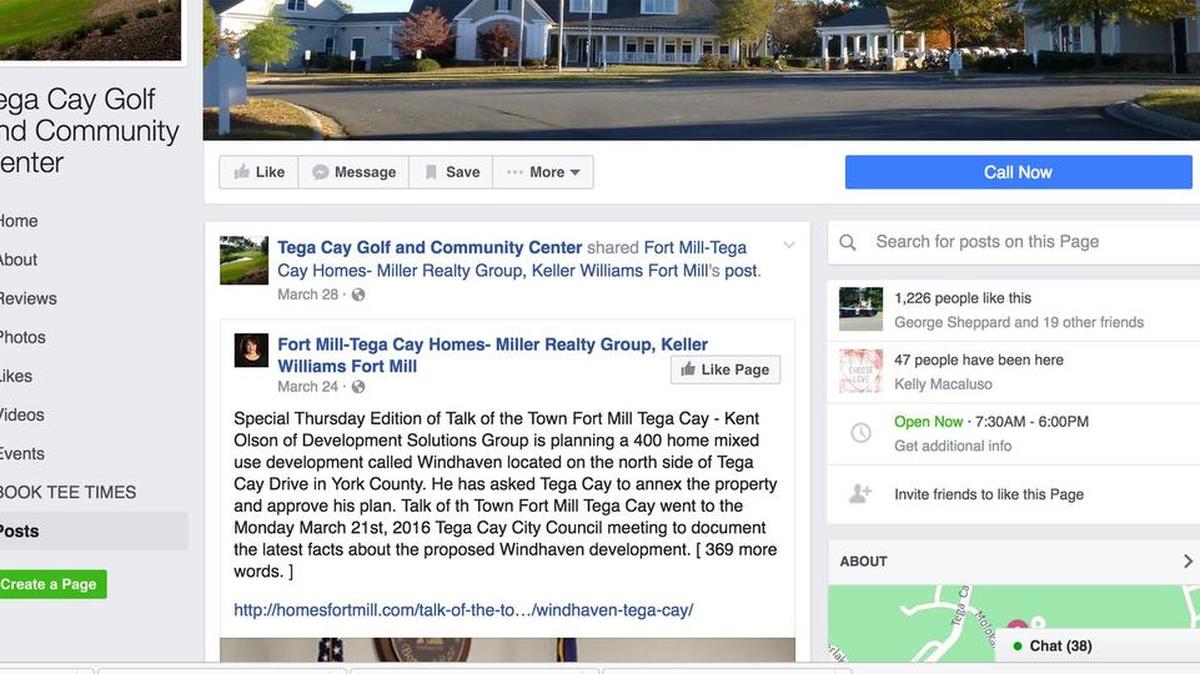 A Facebook group posts discusses the Windhaven development. The size of the project drew criticism from some residents.