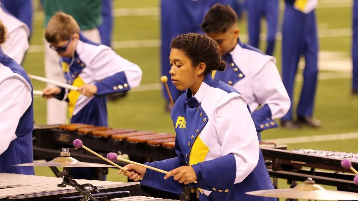 The Fort Mill High School Band performs at the Bands of America Nationals.