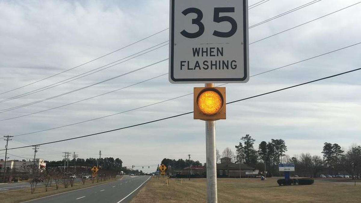 South Carolina Department of Transportation recently upgraded the school speed zone flashers along U.S. 521 by the Indian Land High schools in response to a petition signed by concerned parents about pedestrian safety.