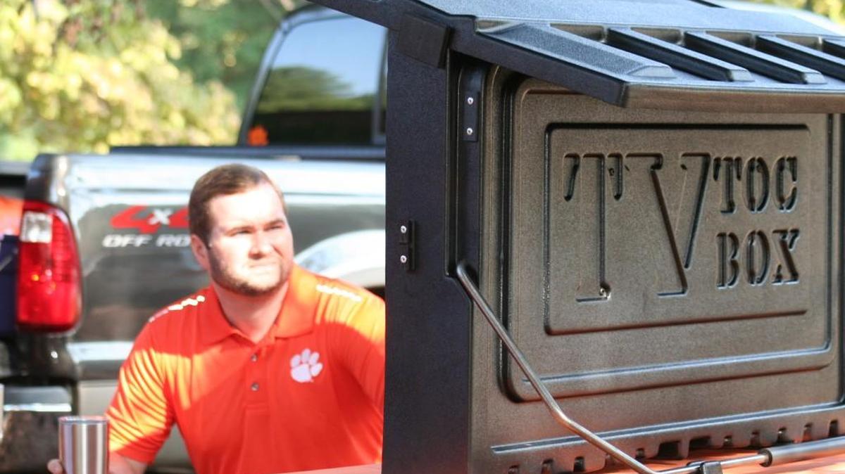 A Fort Mill company created a way to transport and set up televisions for tailgating and other outdoor uses.