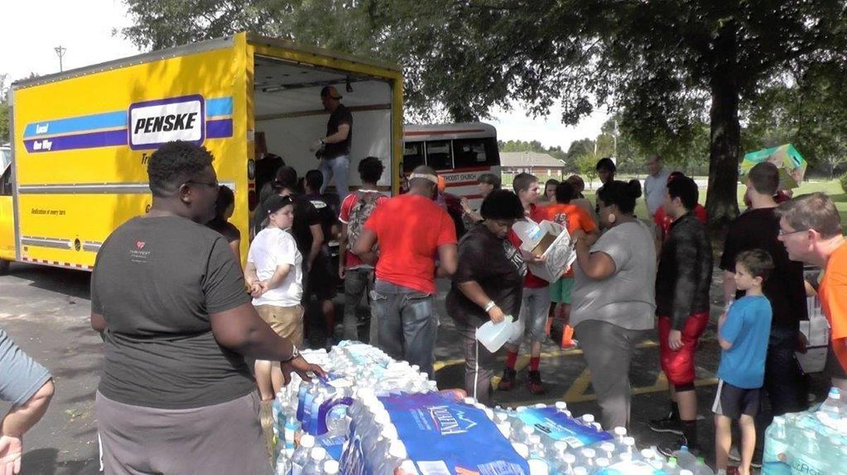 
Lake Wylie residents sent a truck full of items to Columbia, where a church unloaded them for distribution to flood victims.
