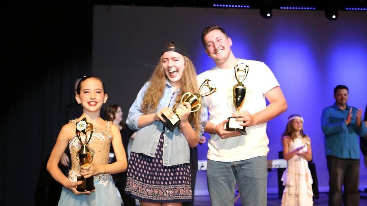 
Fort Mill’s Got talent award winners were, from left, Gianna Morette, Kimberley Joy Copley and Kyle Bleau.
