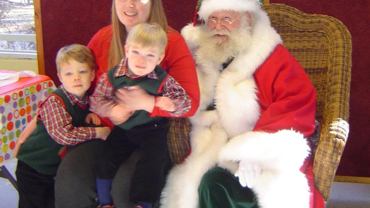 Father Christmas is the main attraction at the annual River Hills/Lake Wylie Lions Club pancake breakfast open to the community Dec. 12.
