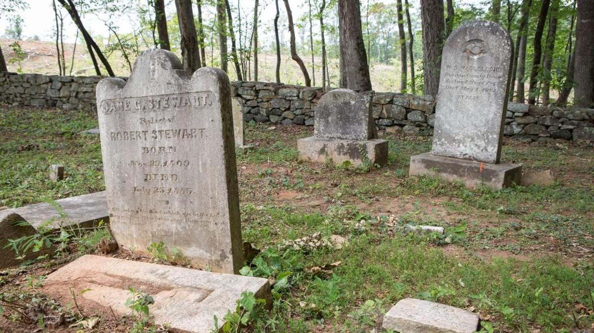 
An abandoned cemetery was found in the middle of a new development off S.C. 21 in Fort Mill.
