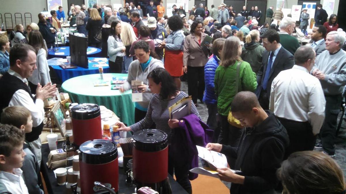 Hundreds of residents turned out Feb. 25 for public presentations during the Steele Creek Residents Association annual meeting at Christ the King Church.