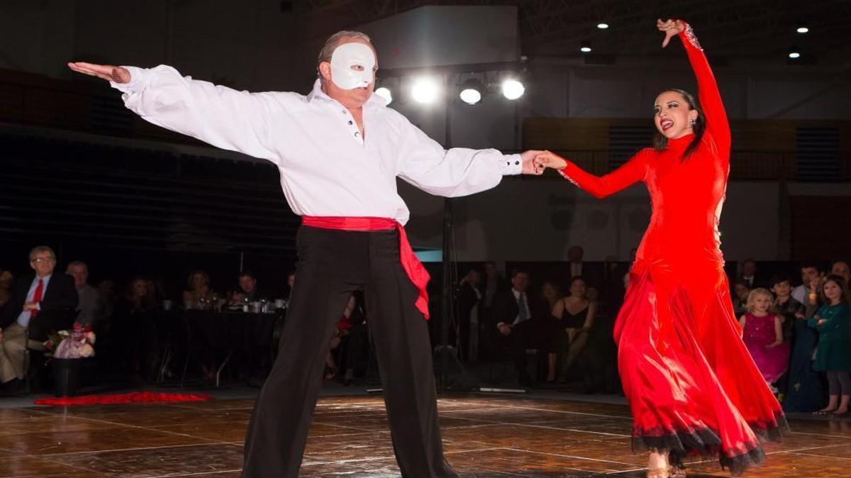 Dan Mace and partner Gabriela Sevillano perform in Dancing with the Stars – Fort Mill. They won the competition.