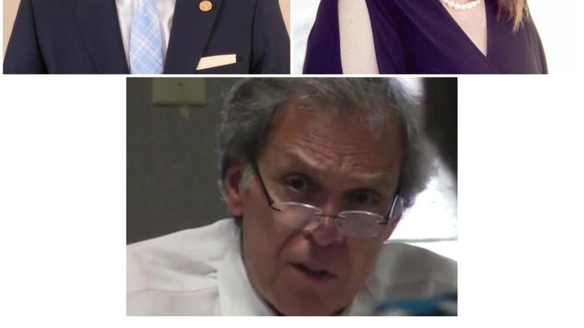 Clockwise, from left: Johnson, Love and Heinsohn