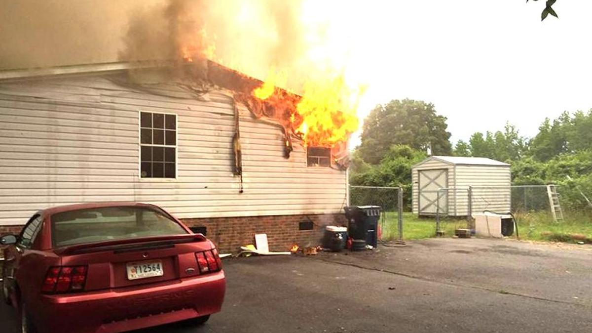 Officials suspect either an exhaust fan or water heater caused the fire that severely damaged the Indian Land home of Trish and Rusty Grant.