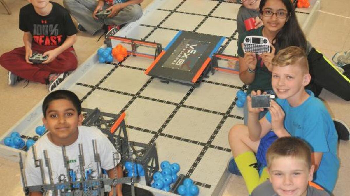 In this file photo, A VEX Robotics team at Gold Hill Elementary School went to the world championship robotics event in Kentucky. Members are Alayna Khoja, Peter Hoegy, Brandon Bullock, Avyay Vennam, Chiloh Church, Jackson Chamberlain, Christian Young and Logan Shope.