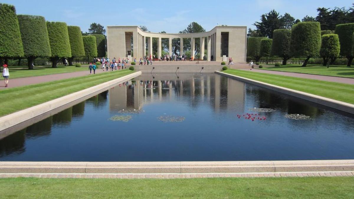The the Normandy American Cemetery in Colleville-sur-Mer, France, where the Fort Mill High School Marching Band will perform April 1.