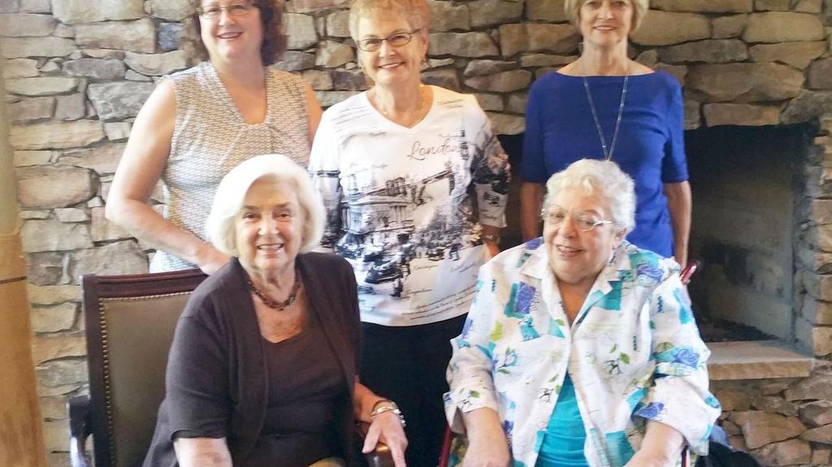 
The River Hills Women’s Club will meet Oct. 21. From left clockwise are members Charmaine Judson and Diane Reed, garden club; Joan Barnes, ramblers group; Sherry Nelson, Scrabble; Angela Doescher, Bridge. 
