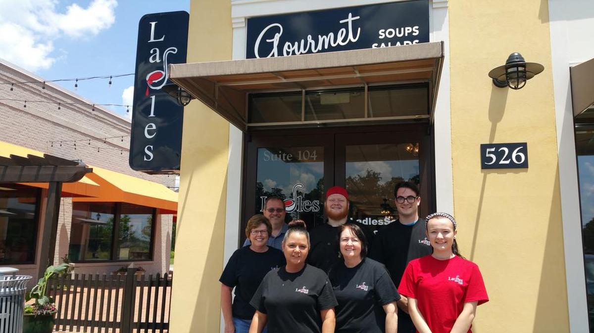 Ladles owners Brenda and Jon Johnson, back left, and their staff run the Charleston-based soup, salad and sandwich chain store in Springfield Town Center off of Springfield Parkway in Fort Mill. The concept has seen success in the Fort Mill market since its opening in December.