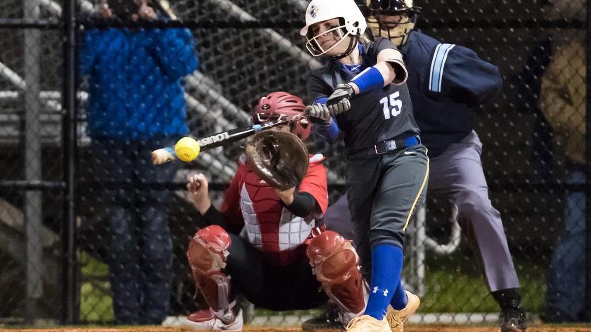 Lauren Collie of Fort Mill makes contact in the Yellow Jackets’ win over visiting Boiling Springs Wednesay.