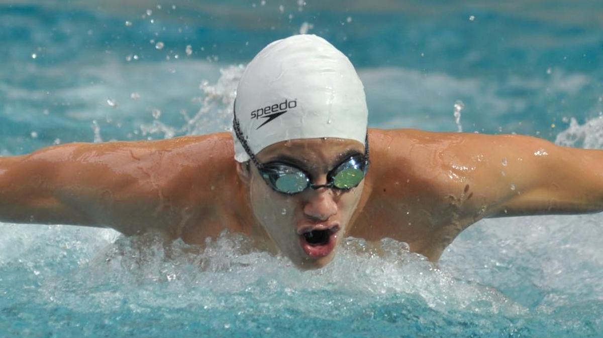 Andres Cuellar, a senior at Indian Land High School, swims for Fort Mill in Thursday's meet against the South Hampton Hurricanes at the Anne Springs Close Recreation Complex pool.