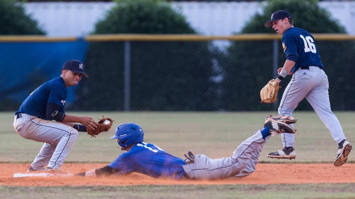 
Fort Mill's Jackson Massey slides safely into second as Fort Mill Post 43 defeated visiting Clover Post 38 in American Legion Baseball June 1. The team is now ranked No. 10 in the state.
