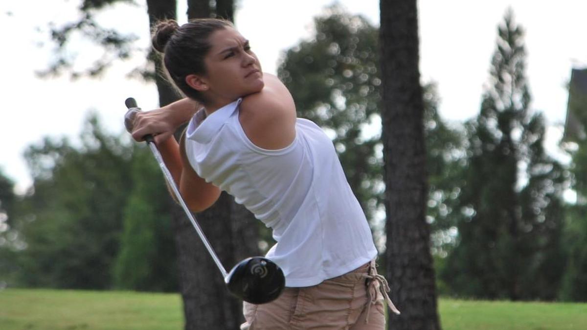 
Fort Mill’s Devin Sallenger tees off on the first hole at Springfield Golf Club.


