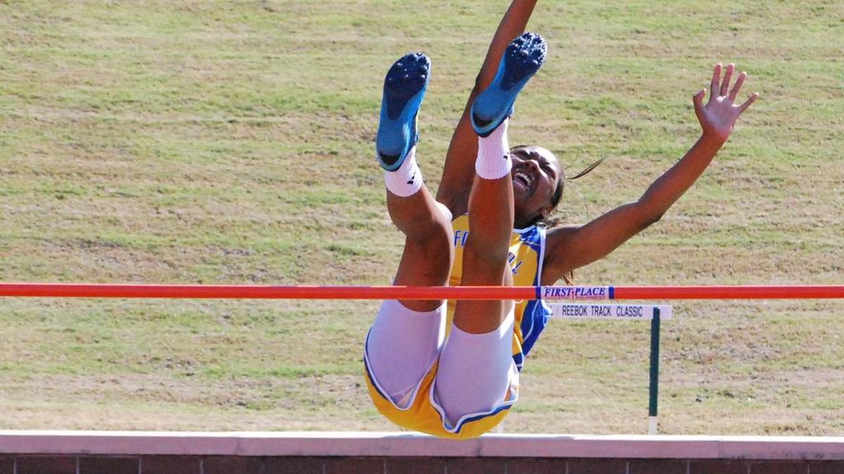 Fort Mill senior Sharae Redmond finished tied for second in the high jump after clearing 5 feet, 2 inches in the S.C. high school track and field championships.