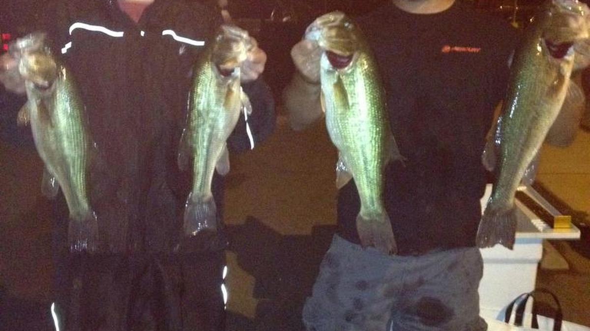 
Sam Facella and Mike Stephens won the Aug. 6 Thursday Night Tournament Trail with 16.25 pounds of bass on Lake Wylie.
