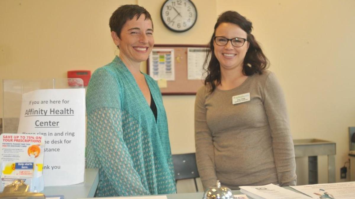 Executive director Anita Case and site coordinator Amy Clapp lead Affinity Health Center in Fort Mill, part of a countywide system of community health centers.
