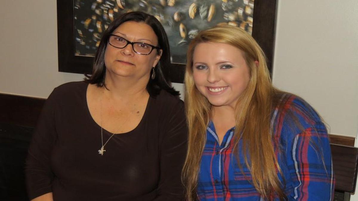 Melanie Hurst, left, and Sarah Stalions. Sarah is the first recipient of the Anna Marie Hurst Memorial Scholarship.
