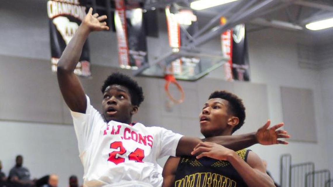 Match-up with Fort Mill has region basketball title on the line for Falcons