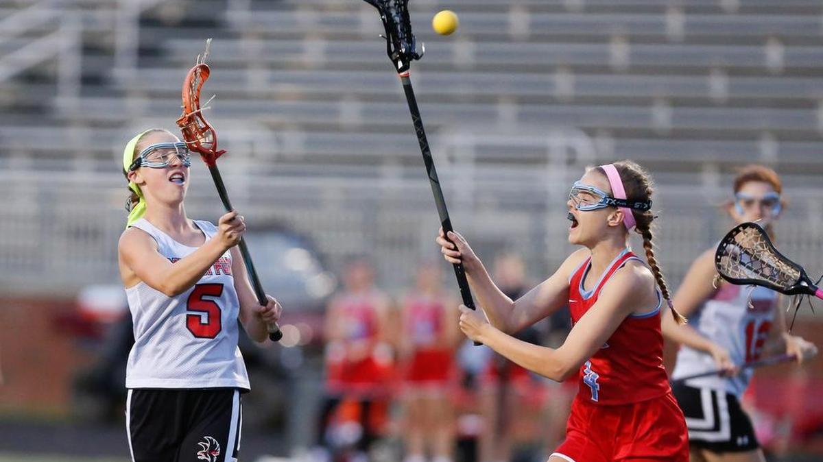 Nation Ford's Megan Gallagher (No. 5) takes a shot against AC Flora during the Falcons’ win Thursday.