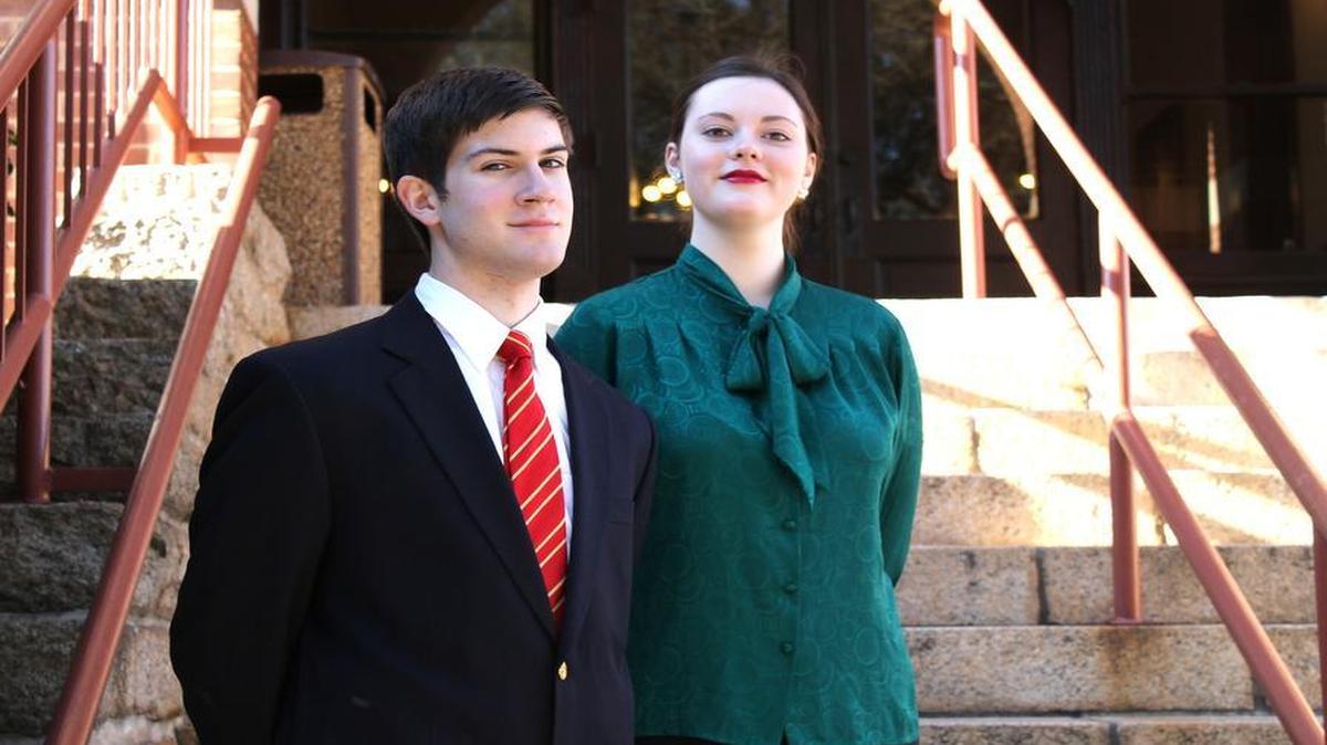 Andrew White and Tessa Zimmerman star in "Good Boys and True" this week at Winthrop University.