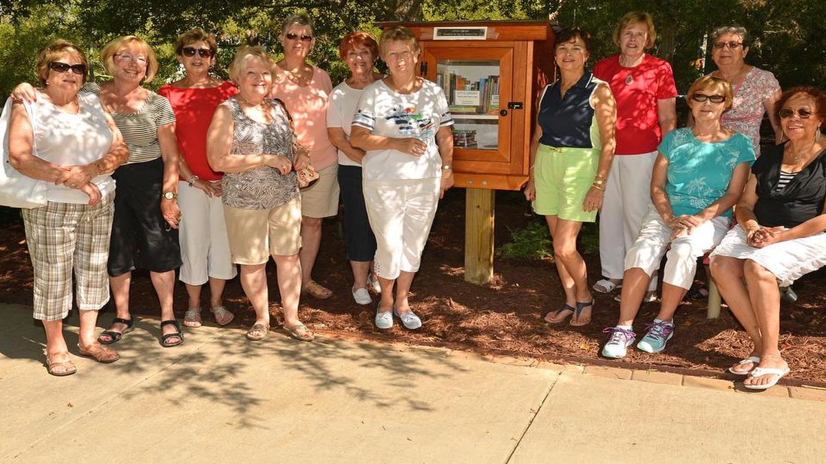 
The Tega Cay Women’s Club and the city’s Beautification Committee worked together to create a Little Library at the Living Memorial Gardens.
