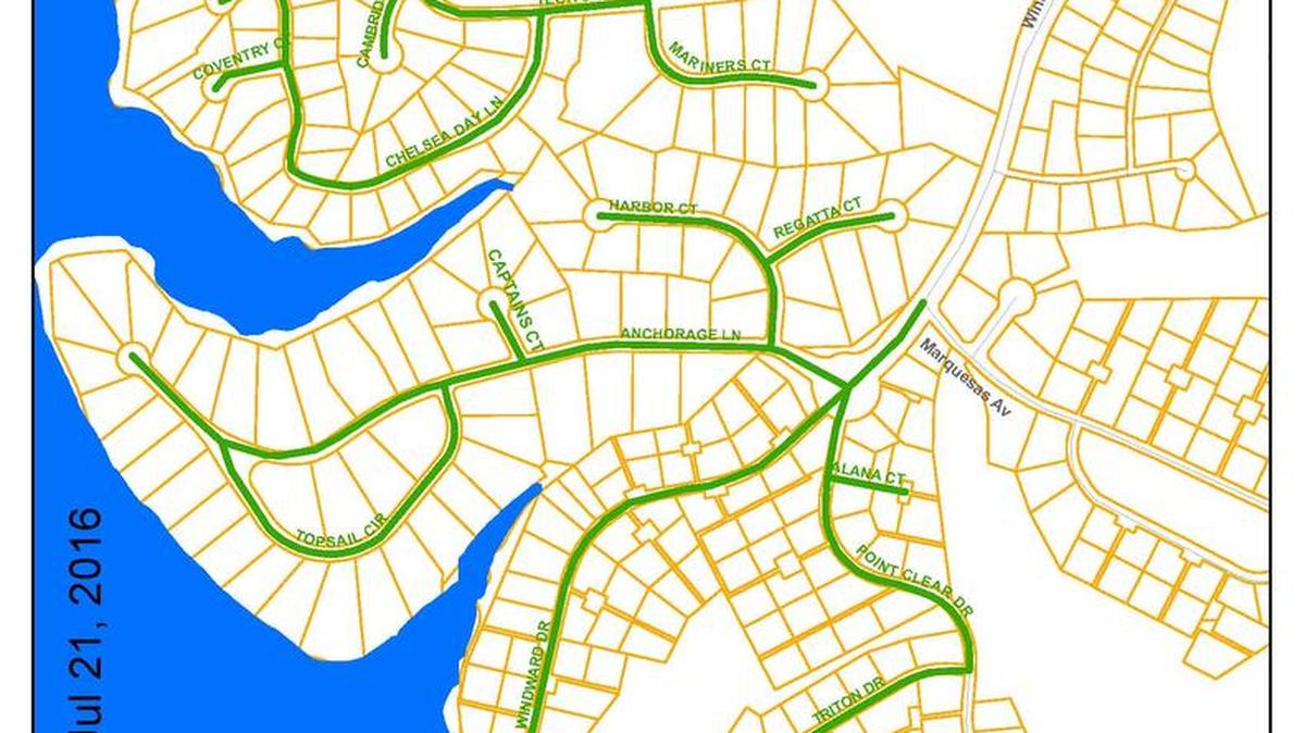 The mosquito spray area in Tega Cay after a person diagnosed with Zika was linked to the city.