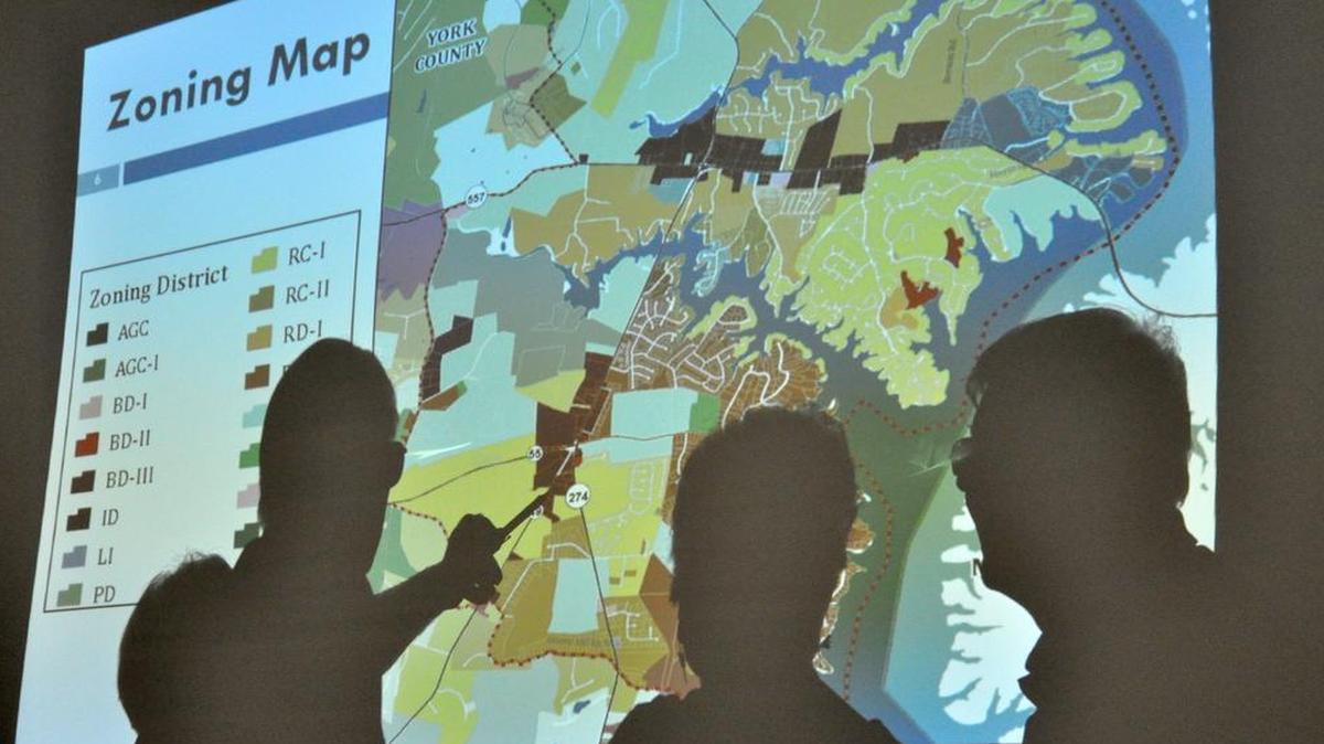
Lake Wylie residents look at the York County Planning and Development during a meeting seeking public input about Lake Wylie's future land-use plan. 
