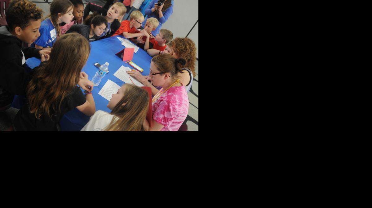 
Students at Bethel Elementary School answer questions March 27 during Battle of the Books.
