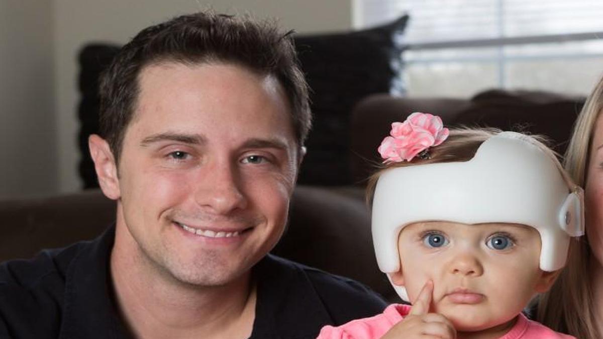 Paisley and her parents Bobby Ernsberger and Corine Kaufman of Fort Mill. The couple set up a GoFundMe me account to pay for a device and medical care needed to correct a condition Paisley has called deformational plagiocephaly.