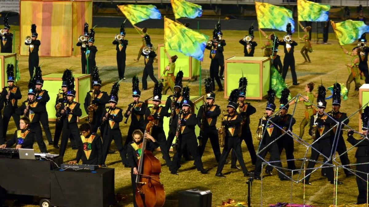 Nation Ford competes in the S.C. Upper State Band Championship. The Falcons marching band won the title and moves on to vie for the state title.