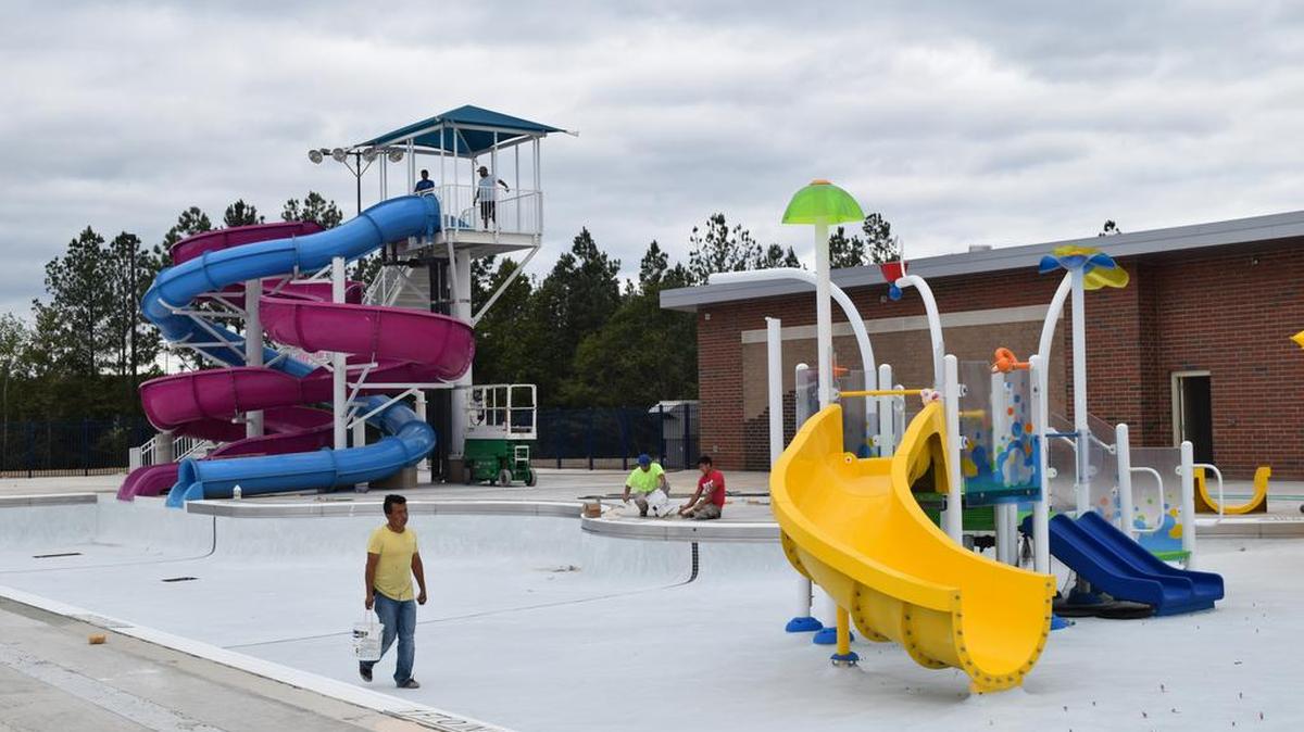 A voter-approved Clover school district bond financed construction of the YMCA branch, but York County Hospitality Tax money funded the water park outside.