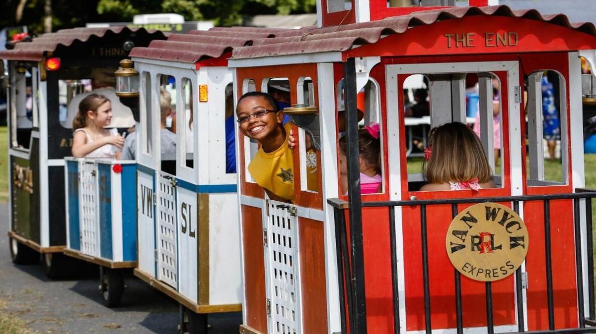 Kids enjoy the 15th Annual Celebrate Van Wyck Festival, where the Van Wyck Express is always a big hit. Some Van Wyck residents want to incorporate as opposed to being part of neighboring Indian Land’s incorporation effort.