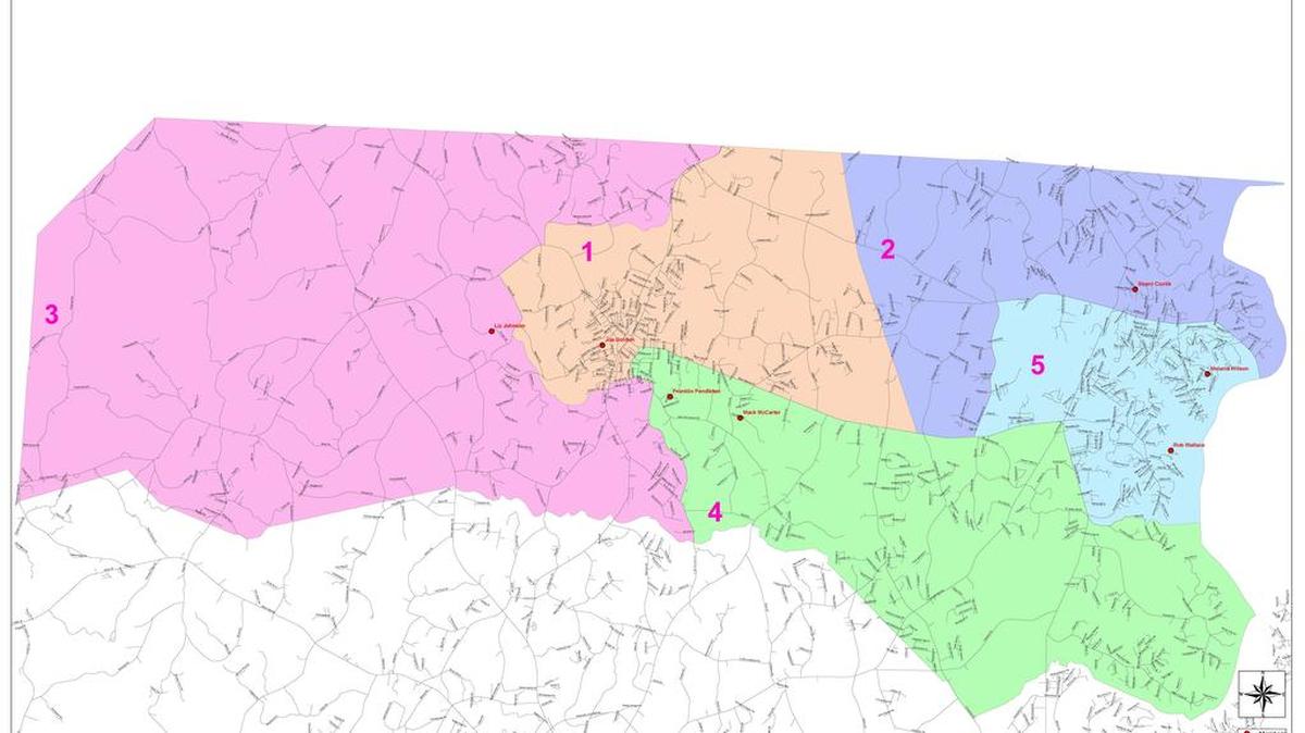 York County School District 2 map shows seats in Clover School District Board of Trustees. Three seats are up for election Nov. 8 with candidate filing open through Aug. 15.