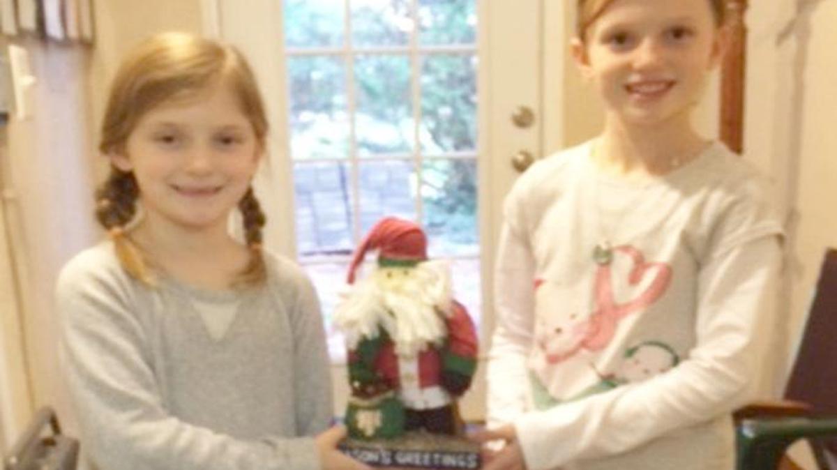 Joanne Marie’s School of piano students Lainey and Avery Conklin donated gifts to children in York County.