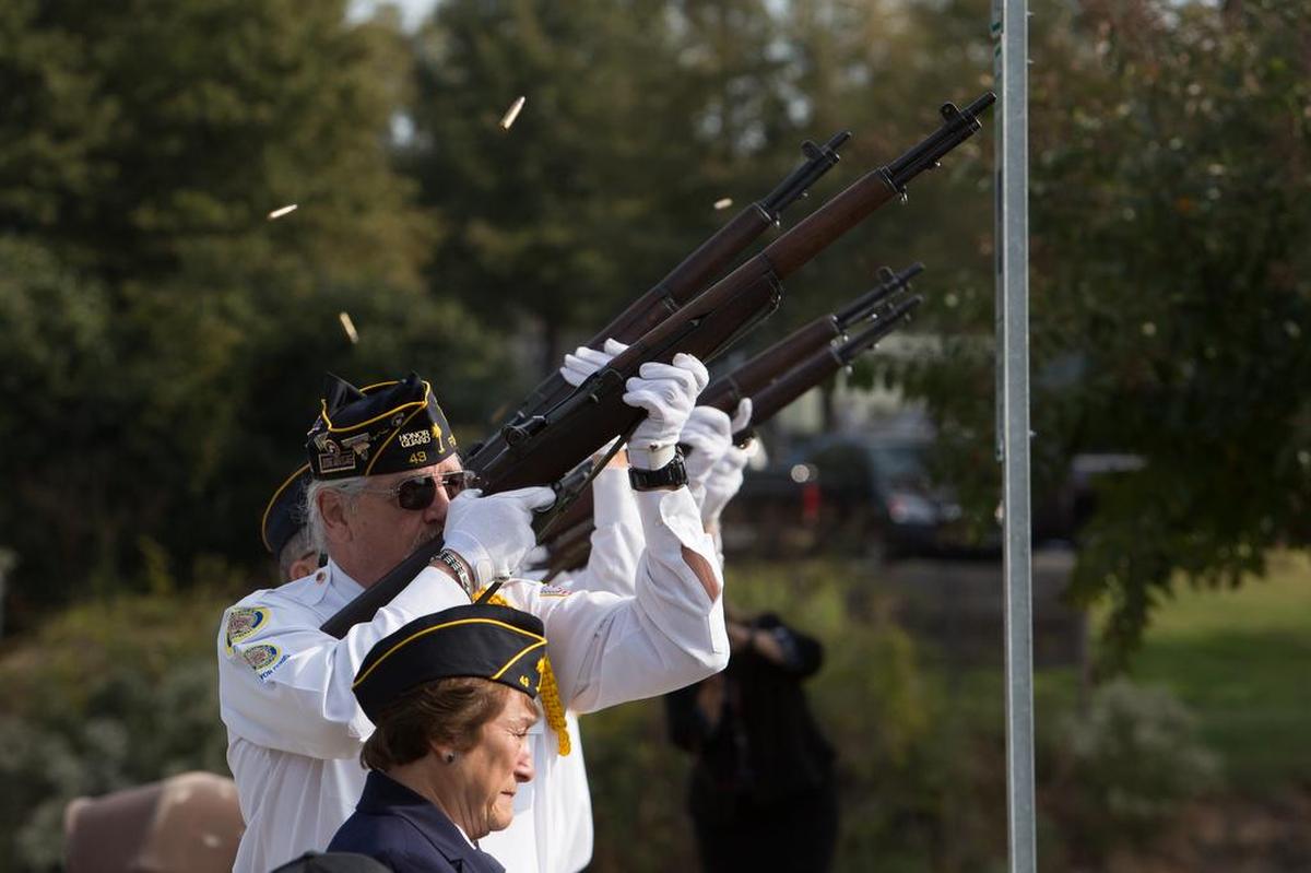 Fort Mill holds its annual Veterans Day program at Veterans Park in downtown Fort Mill, 11-11-2016. 