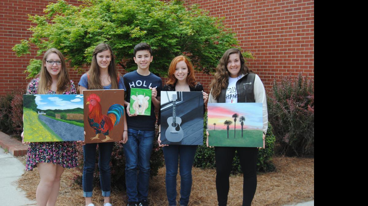 
Clover High School students showcase their works at Clover Art Gallery’s Spring Art Show May 15-29 at 120 Bethel St. Sales will be donated to RideAbility.
