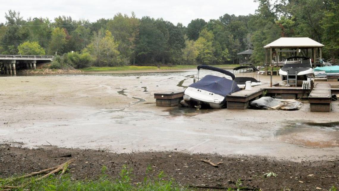 During the 2015 drought, Mill Creek on Lake Wylie dried up.
